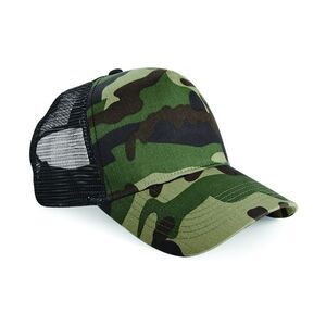 Beechfield Retro Camouflage  Trucker Cap / Jungle Camo